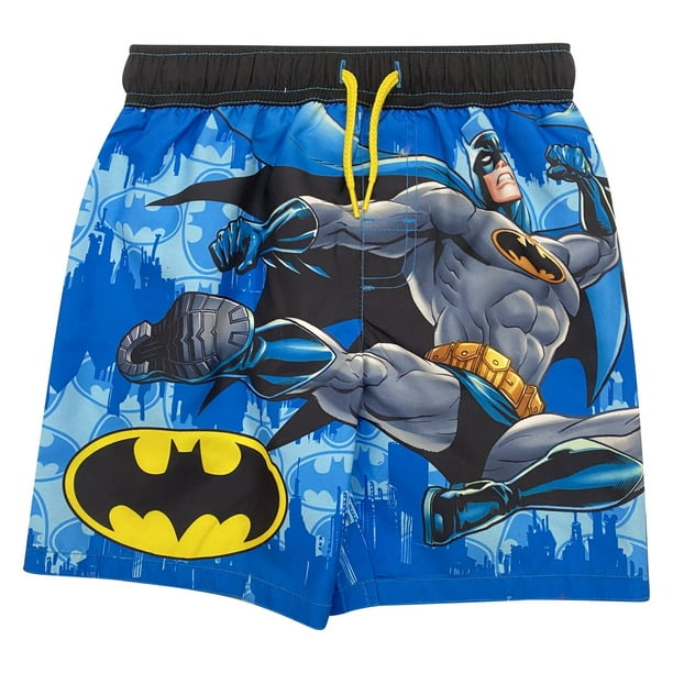 BATMAN Justice League Boys Swim Trunks Shorts Beach Net Lining size 4